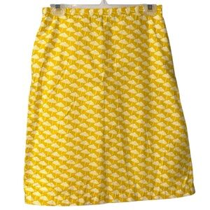 BODEN Yellow Beach Umbrella Printed Skirt